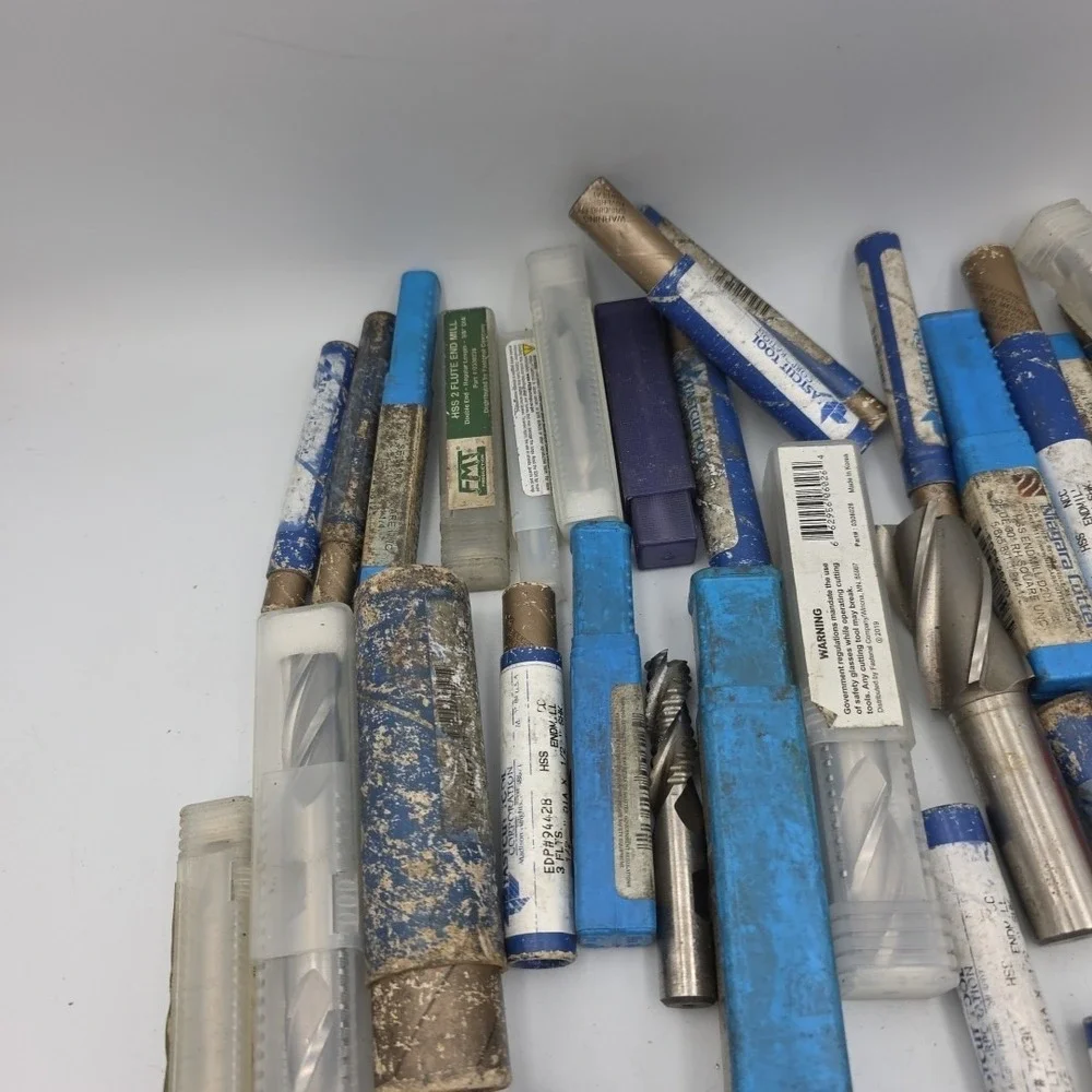 Niagara & Other Brands Cutting Bits-Various Sizes Endmills Lot of 54 Read Descr